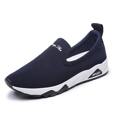Women's Navy-Blue Sneakers - White Sole and Logo  Women's Navy-Blue Sneakers - White Sole and Logo